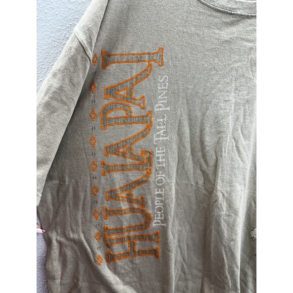 Anvil T-Shirt Size 2X Brown Graphic Hualapai Native America Tribe Short Sleeve - Picture 2 of 10